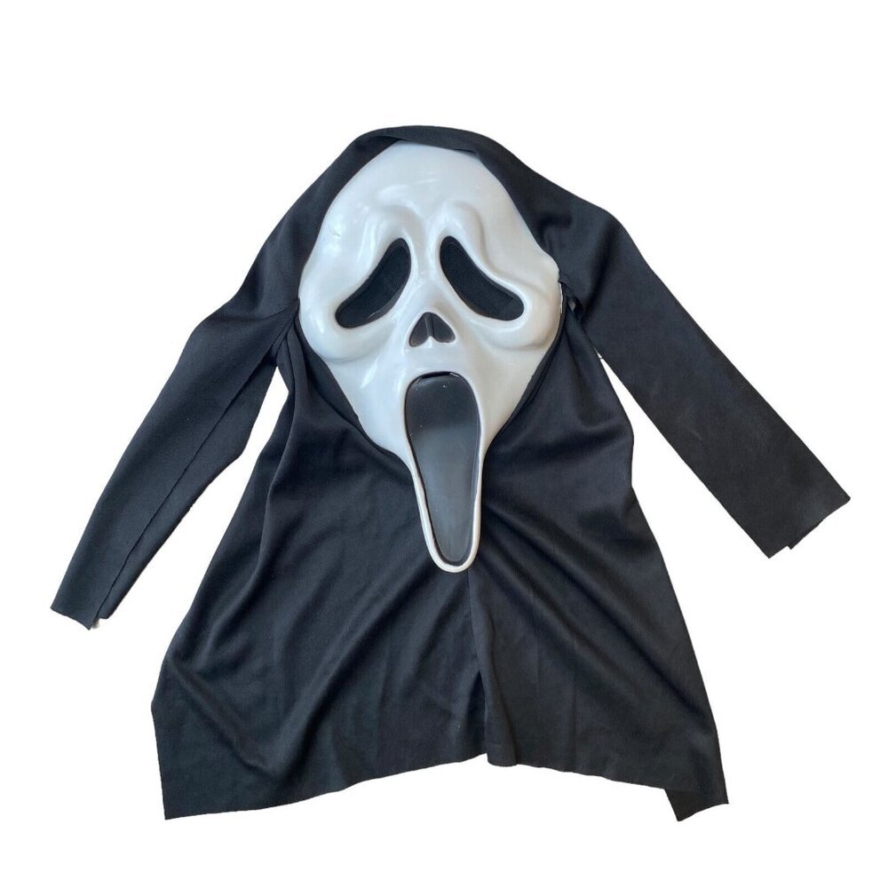 Scream Ghost Face Halloween Mask 9206S No Glow 2018 *hood tear